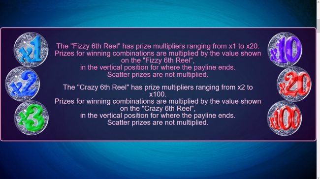 Fizzy Bet and Crazy Bet Feature Rules