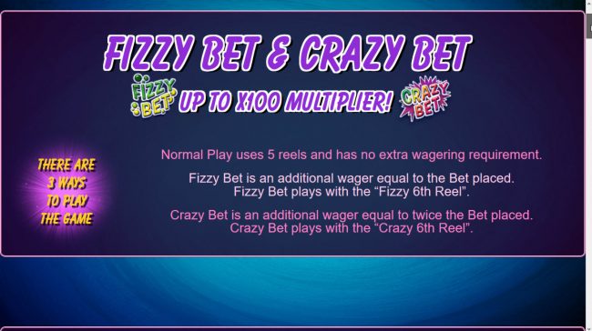 Fizzy Bet and Crazy Bet Feature