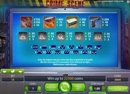 slot game symbols paytable