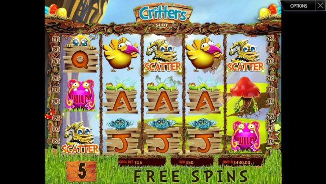 Free Spins Game Board