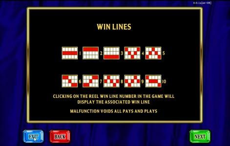 payline diagrams - play maximum lines to increase your chances of winning
