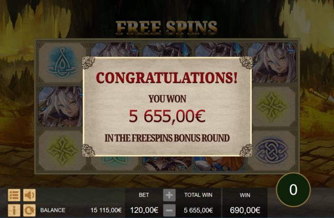 Total Free Spins Payout