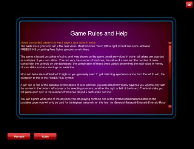 General Game Rules