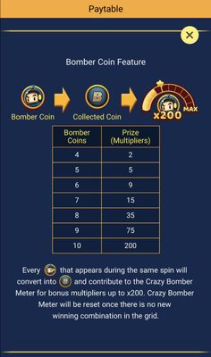 Bomber Coin Feature