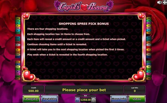 Shopping Spree Pick Bonus Game Rules