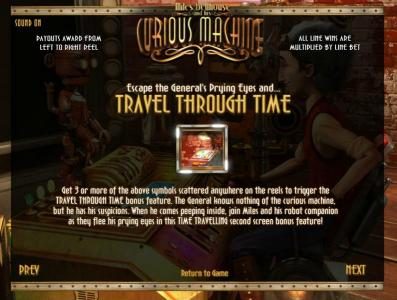 travel through time bonus feature rules