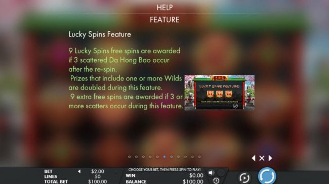 Lucky Spins Feature Rules