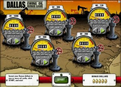 invets your bonus dollars in one or more oil wells for a chance to win