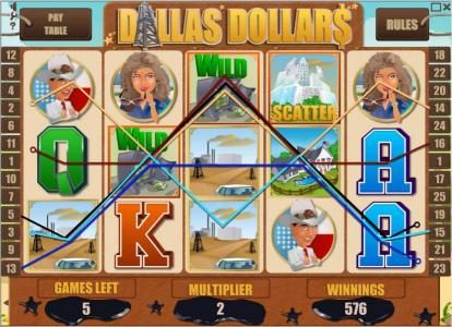 a big win triggered by multiple winning paylines during the free spins feature