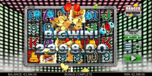 Total Free Spins bonus payout 2398.00