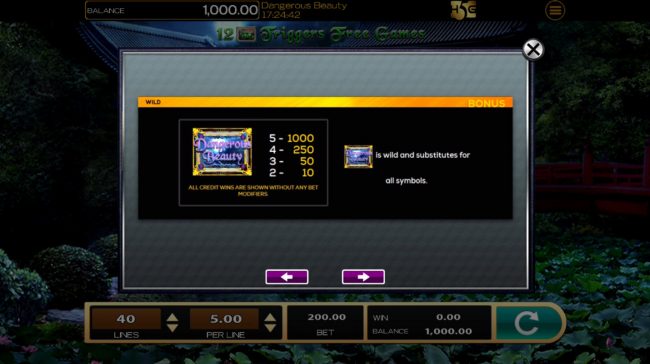 Paytable - Free Spins