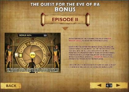 how to play the quest for the eye of ra bonus - episode II