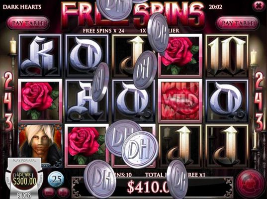 A big win triggered during the free spins feature