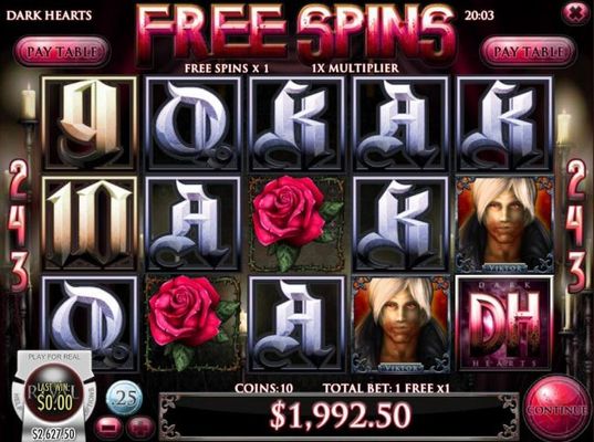 Total free spins payout 1992 coins