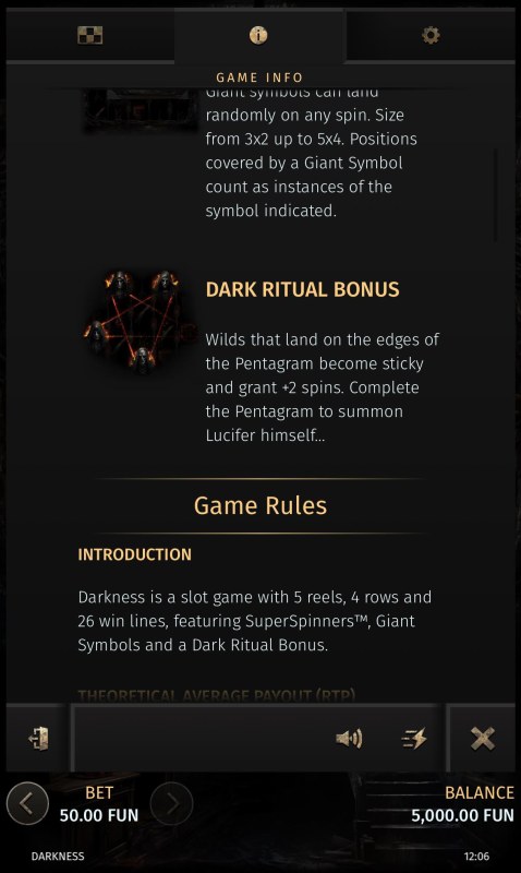 Darkness :: Feature Rules 2