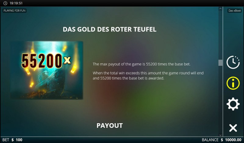 Das xBoot :: Max Payout