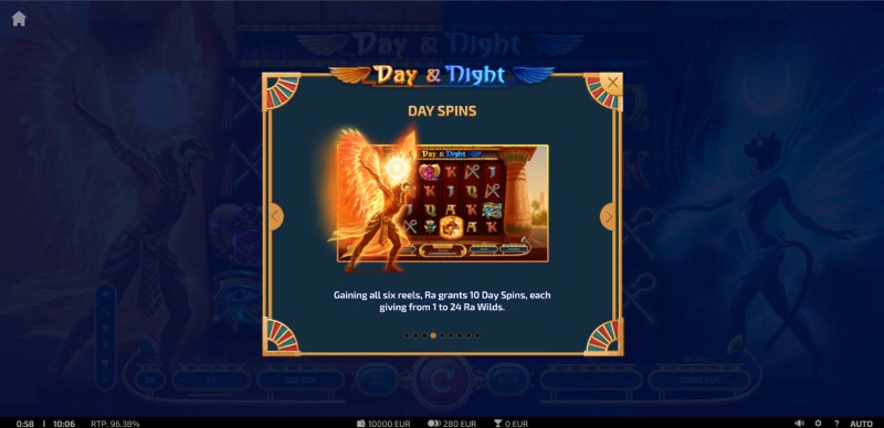 Day & Night :: Free Spin Feature Rules