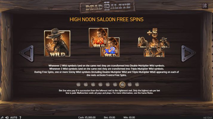 Dead or Alive II :: Free Spins Rules