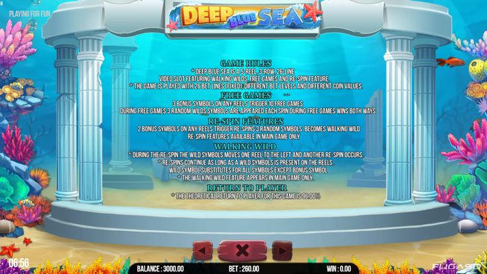 Deep Blue Sea :: General Game Rules