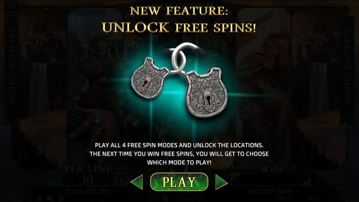 Unlock Free Spins Feature