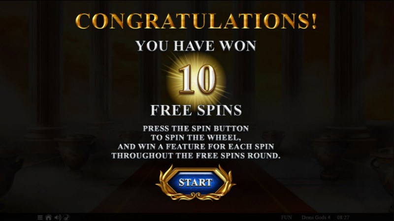 10 Free Spins Awarded