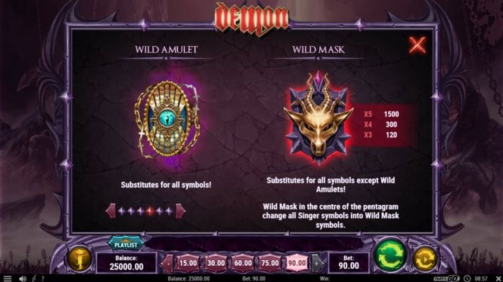 Demon :: Wild Symbols Rules