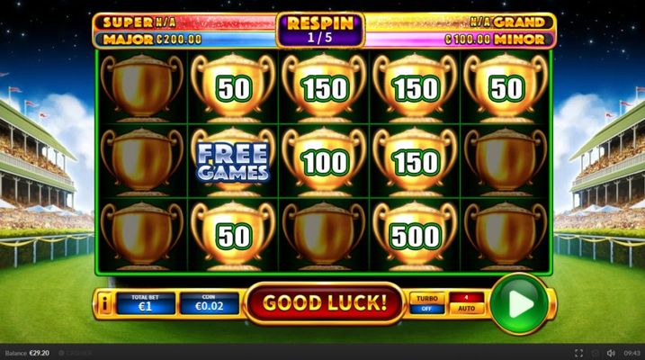 Spin the reels and land additonal bonus symbols and win more