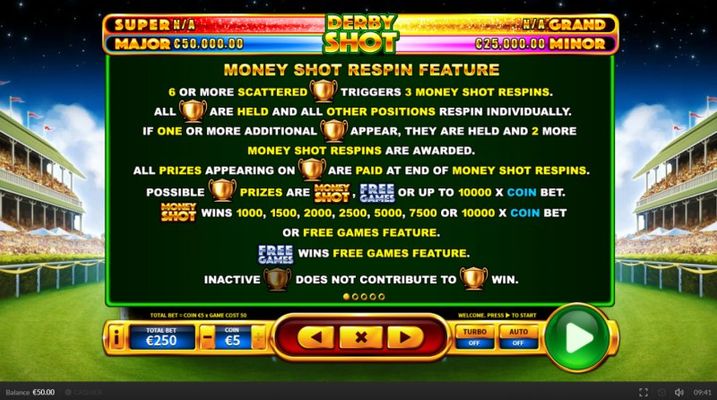 Money Shoot Respin Feature