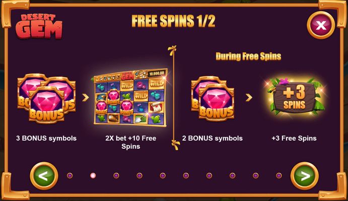 Desert Gem :: Free Spins Rules