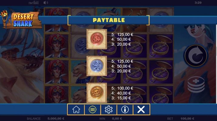 Paytable - Low Value Symbols