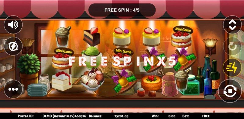 Dessert :: Bonus game and additional free spins awarded