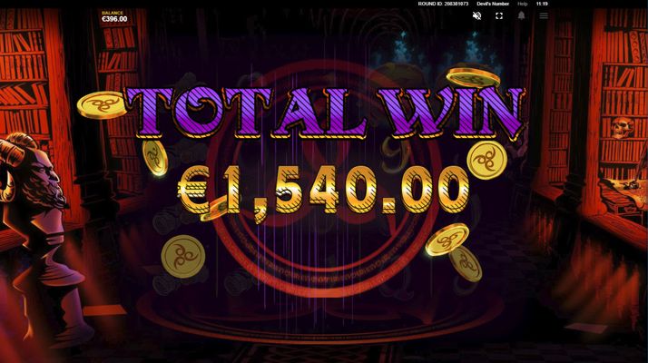 Total free spins payout