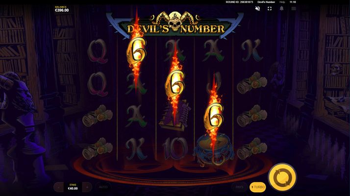 Devil's Number :: Scatter symbols triggers the free spins feature