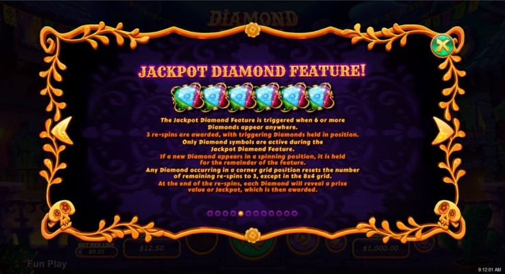 Diamond Fiesta :: Jackpot Rules