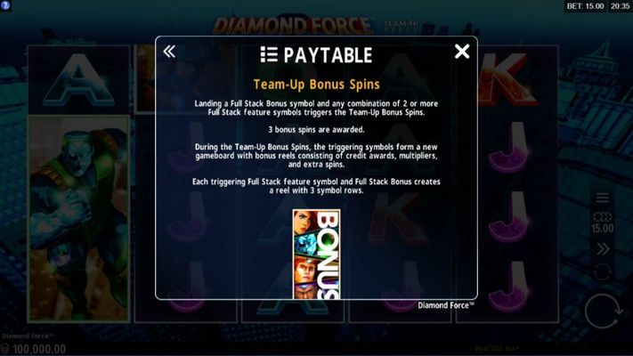 Diamond Force :: Bonus Game Rules