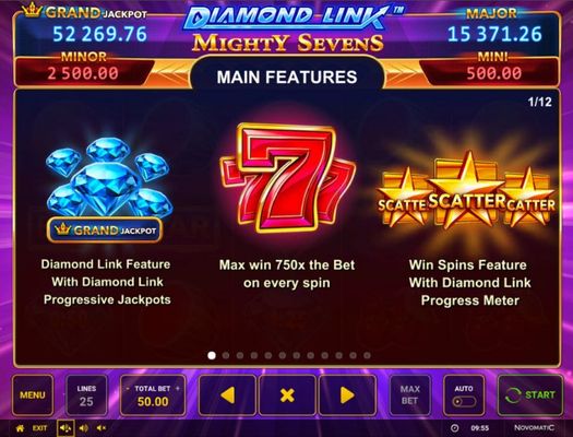 Diamond Link Mighty Sevens :: Feature Rules