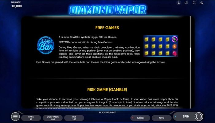 Diamond Vapor :: Free Game Rules
