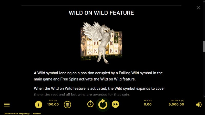 Divine Fortune Megaways :: Wild on Wild Feature