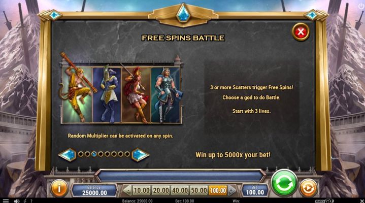Divine Showdown :: Free Spins Battle