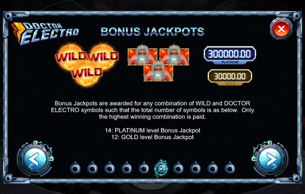 Doctor Electro :: Bonus Jackpots