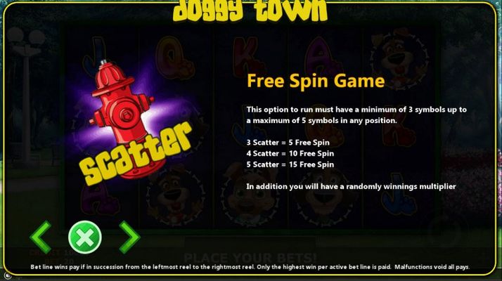 Doggy Town :: Free Spins Rules