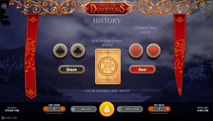 Domnitors Deluxe :: Gamble feature