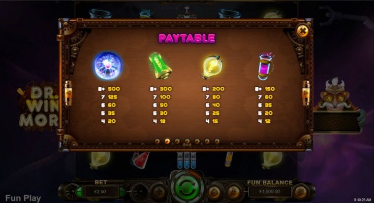 Paytable - High Value Symbols