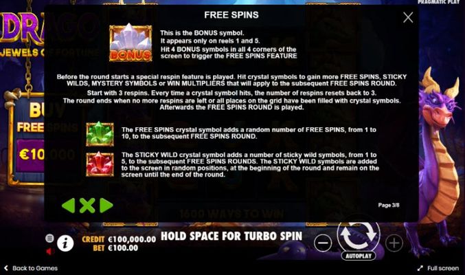 Free Spins Rules