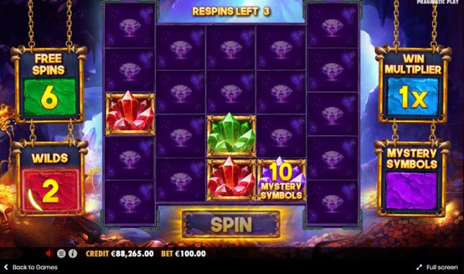 Spin the reels to win free spins, multipliers, wilds and mystery symbols