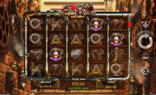 Scatter symbols triggers the free spins feature