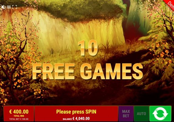 10 Free Spins Awarded