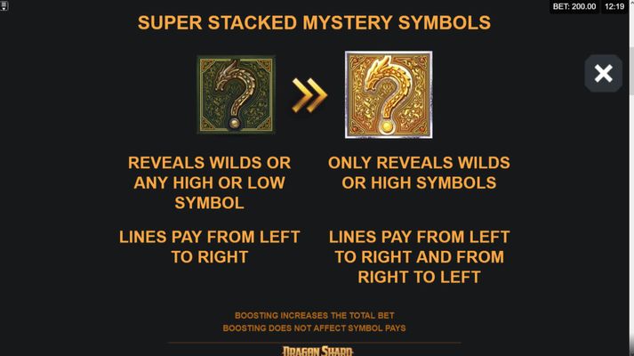 Dragon Shard :: Super Stacked Mystery Symbols