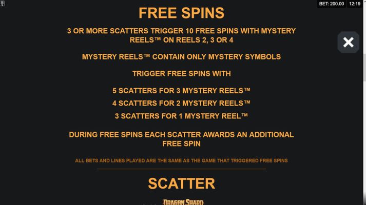 Free Spins Rules