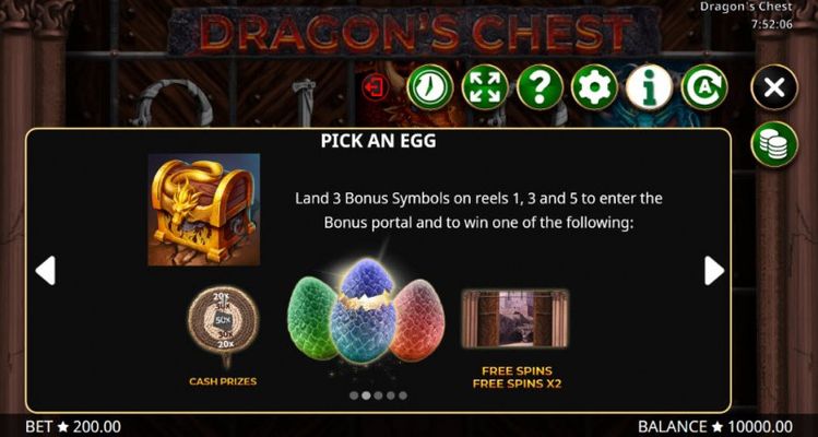Dragon's Chest :: Free Spins Rules